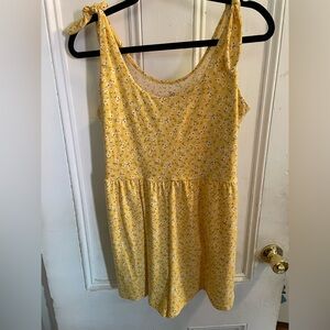 SO Yellow Floral Romper